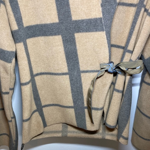 NWT Henriette Steffenson Fleece Wrap Hooded Sweater. Size XS - Picture 2 of 6